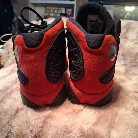 Jordan Black and Red Basketball Sneakers